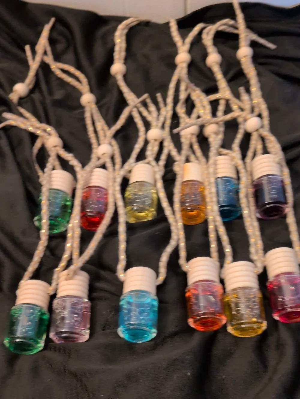Home Party Supplies Multi-Color Hanging Aroma Bottles - Pack of 12